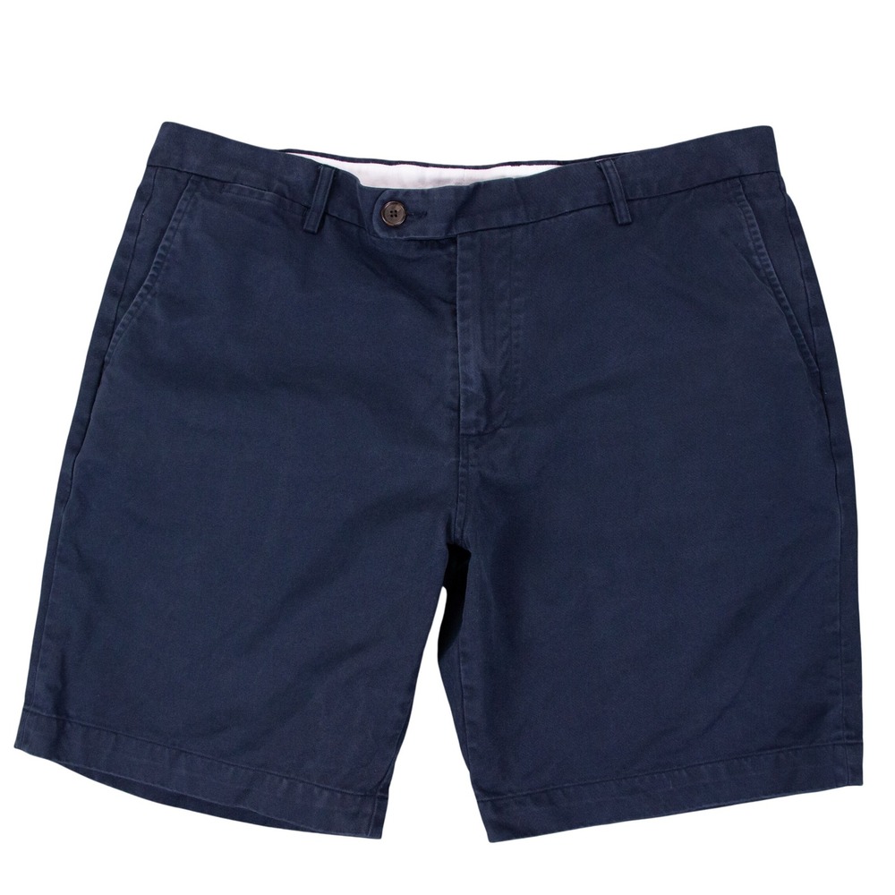 Spier & Mackay Navy Blue‎ Cotton Chino Shorts Mens 38 Contemporary Fit Handmade